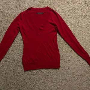 The Limited Red V-Neck